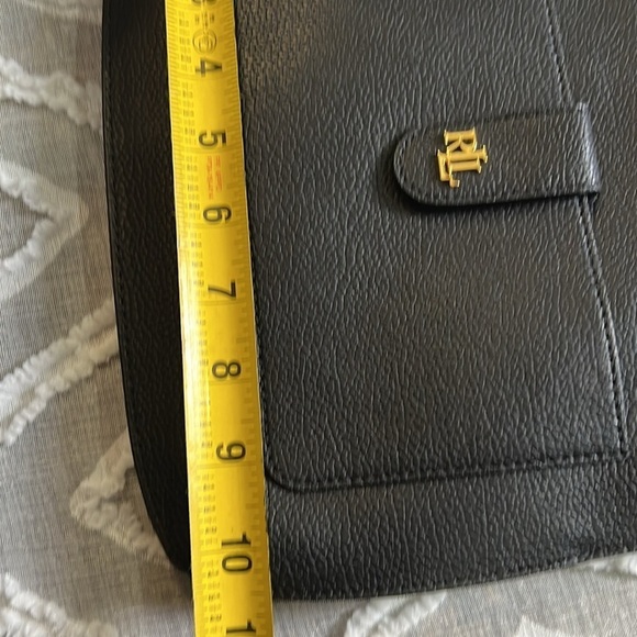 LAUREN RALPH LAUREN Leather Crossbody black. B14 - Picture 5 of 9